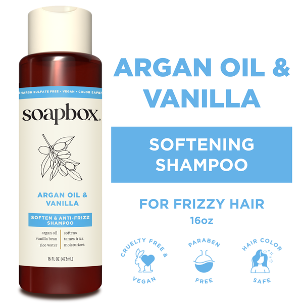 Soapbox Shampoo, Control & Soften, Argan Oil