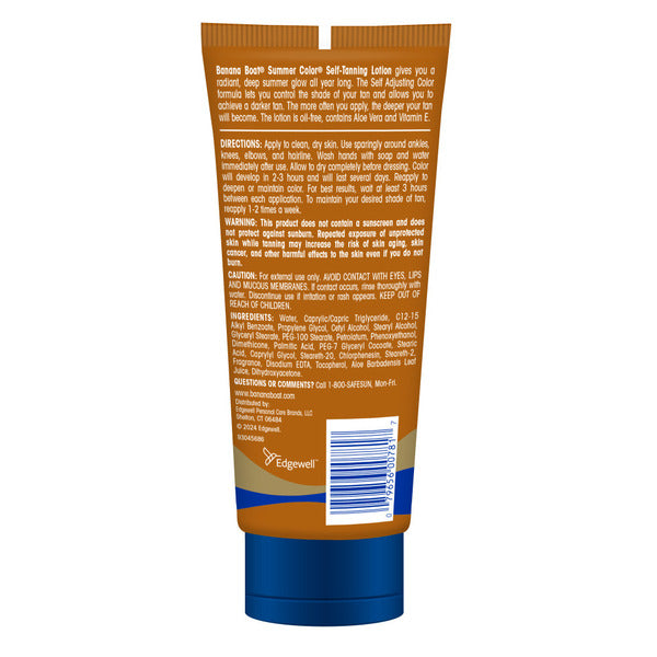 Banana Boat Summer Color Self Tanning Sunless Tinted Lotion, Deep Dark