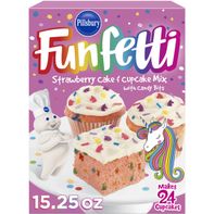 Pillsbury Funfetti Strawberry Cake Mix with Candy ...
️