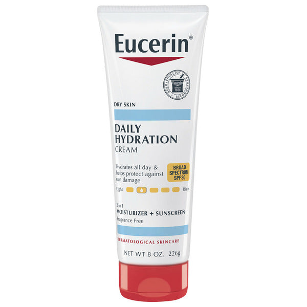 Eucerin Dry Skin 2 in 1 Moisturizer + Sunscreen Daily Hydration Cream