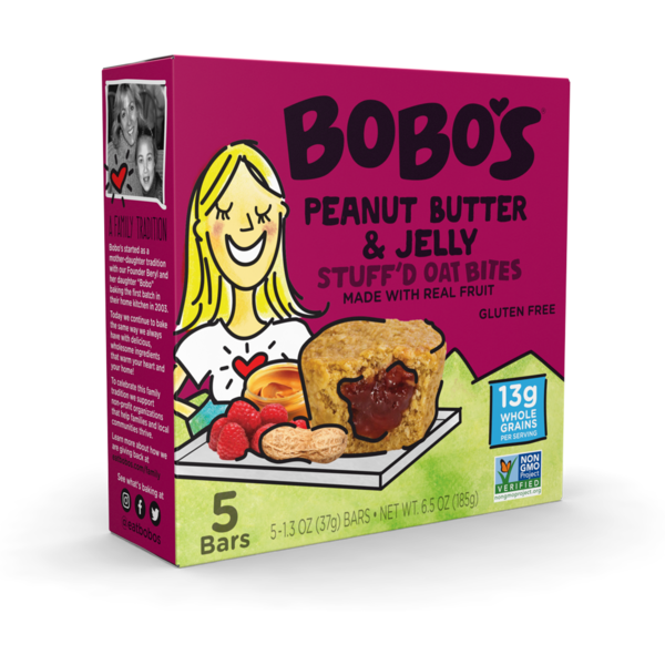 Bobo's Oat Bites, Stuff'd, Peanut Butter & Jelly