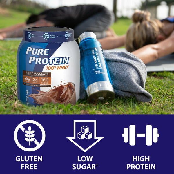Pure Protein 100% Whey Protein Powder - Rich Chocolate