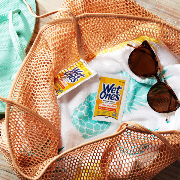Wet Ones Hand Wipes, Individually Wrapped, Tropical Splash,