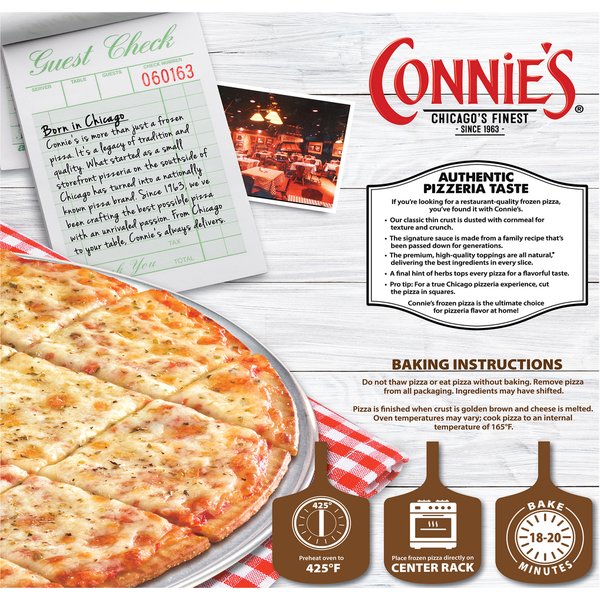 Connie's Pizza Pizza, Classic Thin Crust, Cheese