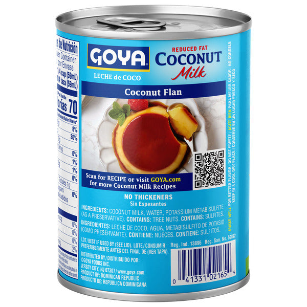 Goya Coconut Milk, Reduced Fat