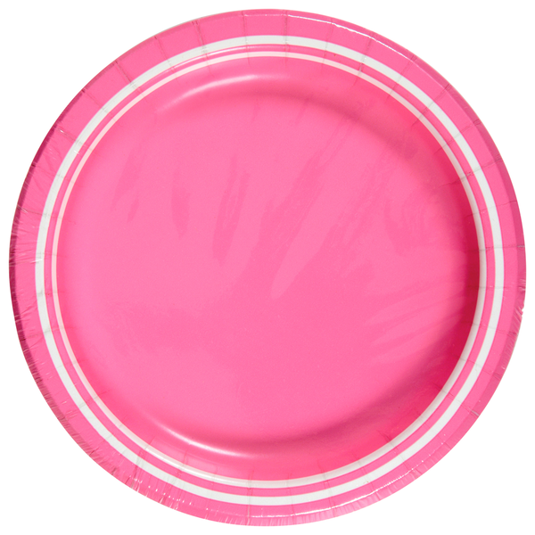 Sensations Candy Pink Premium Paper Plates
