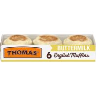 Thomas’ 6 count, Buttermilk English Muffins️