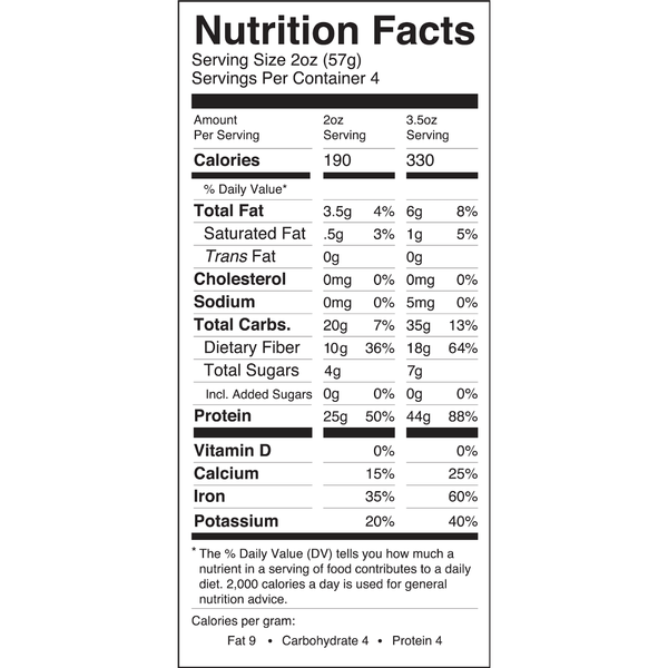 The Only Bean Black Bean Fettuccine (Organic & Gluten Free) Pasta Noodles