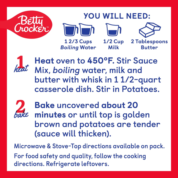 Betty Crocker Julienne Casserole Potatoes