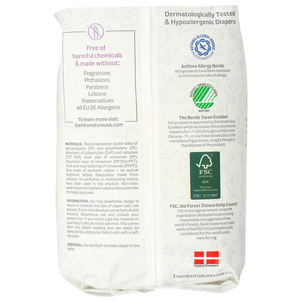 Bambo Nature Diapers Baby Size 1