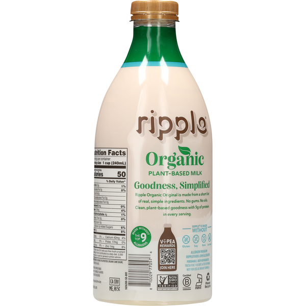 Ripple Organic Plant-Based Original Milk
