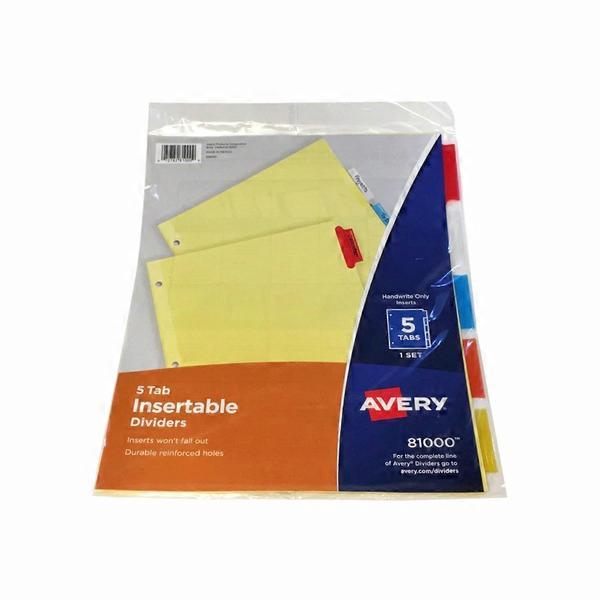 Avery Tabbed Insertable Dividers Set