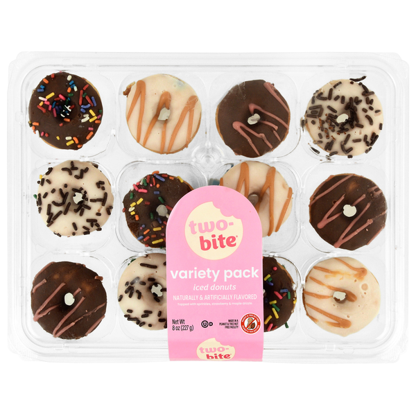 Two Bite Iced Donuts Variety Pack