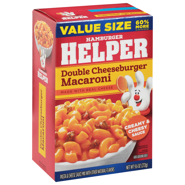 Hamburger Helper Value Size Double Cheeseburger Macaroni