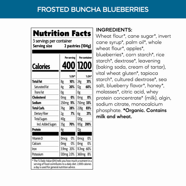 Nature's Path Organic Frosted Buncha Blueberries Toaster Pastries