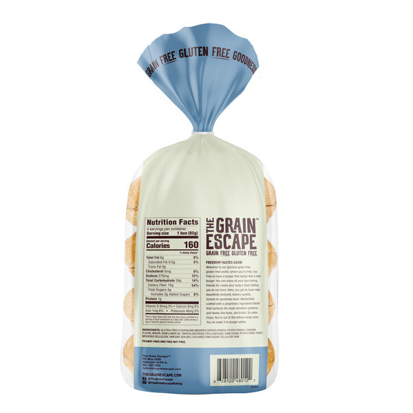 The Grain Escape Grain Free Gluten Free Hamburger Buns