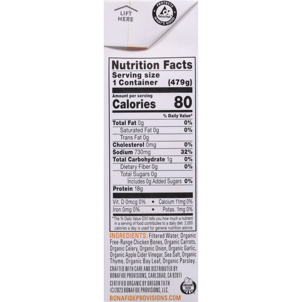 Bonafide Provisions Chicken Bone Broth, Organic