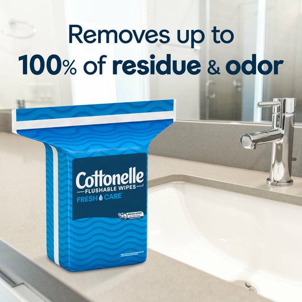 Cottonelle Fresh Care Flushable Wet Wipes - 7.25 x 5 in