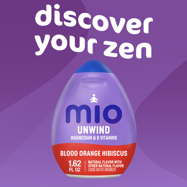 MiO Unwind Blood Orange Hibiscus Liquid Water Enhancer with Magnesium & B Vitamins