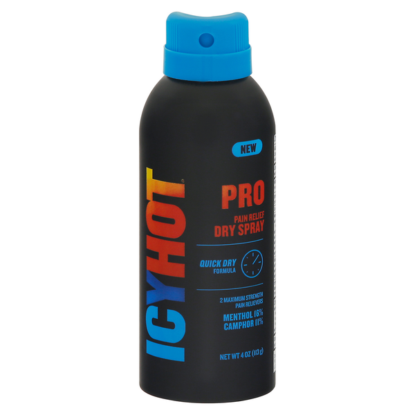 Icy Hot Pain Relief, Dry Spray