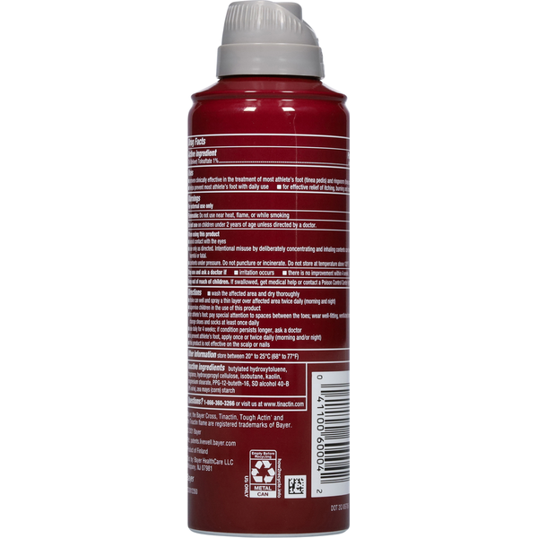 Tinactin Deodorant Powder Spray, Talc Free, Antifungal