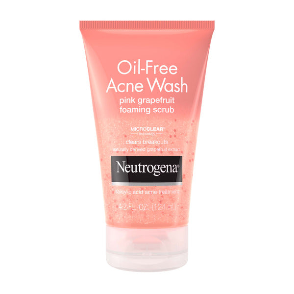 Neutrogena Oil-Free Acne Face Scrub, Salicylic Acid & Vitamin C, 4.2 fl. oz