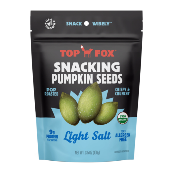 Top Fox Snacks Pumpkin Seeds, Light Salt
