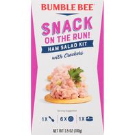 Bumble Bee Snack on the Run! Ham Salad with Cracke...
️