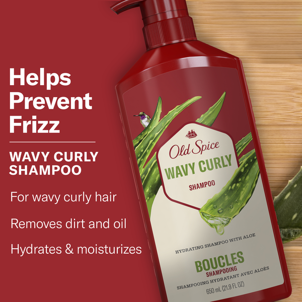 Old Spice Wavy Curly Hair Shampoo for Men