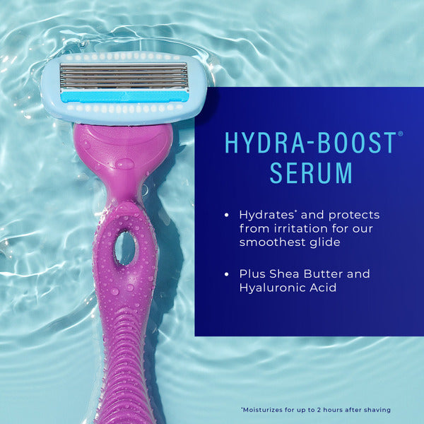 Schick Moisture Women's Razor, 1 Razor Handle & 2 Refills