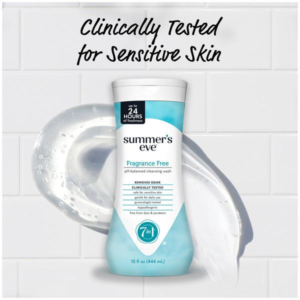 Summer's Eve Feminine Cleansing Wash, Fragrance Free