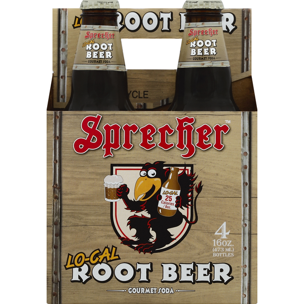 Sprecher Soda, Gourmet, Root Beer, Lo-Cal