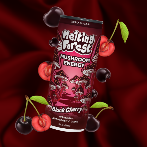 Melting Forest Mushroom Energy Black Cherry