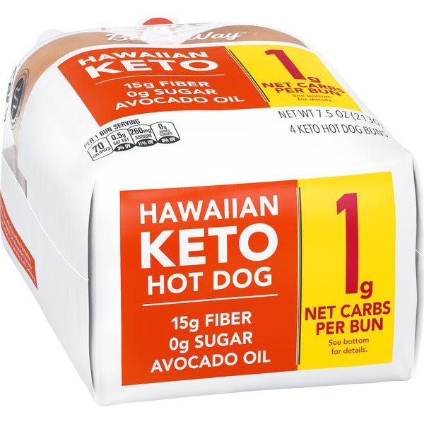 Lewis Bake Shop Hawaiian Keto Hot Dog Buns