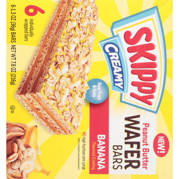 SKIPPY Wafer Bars, Creamy, Real Fruit & Oats
