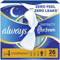 Always Infinity Overnight Pads, Size 4️