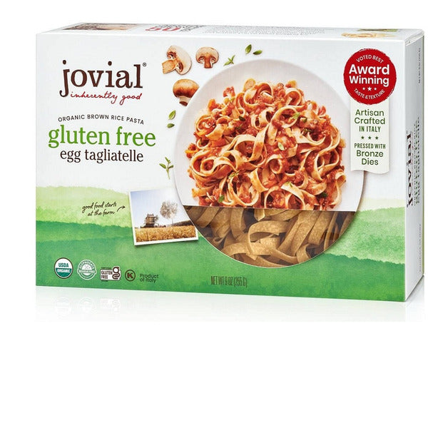 Jovial 100% Organic Gluten Free Brown Rice Egg Tagliatelle