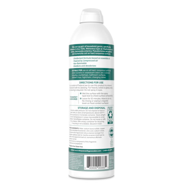 Seventh Generation Disinfecting Spray Eucalyptus And Thyme