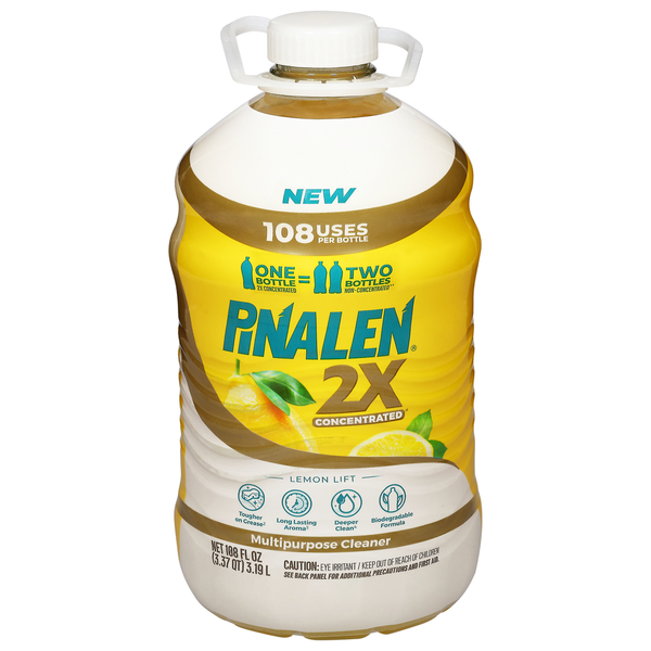 Pinalen 2X concentrated multipurpose cleaner bottle on a white background