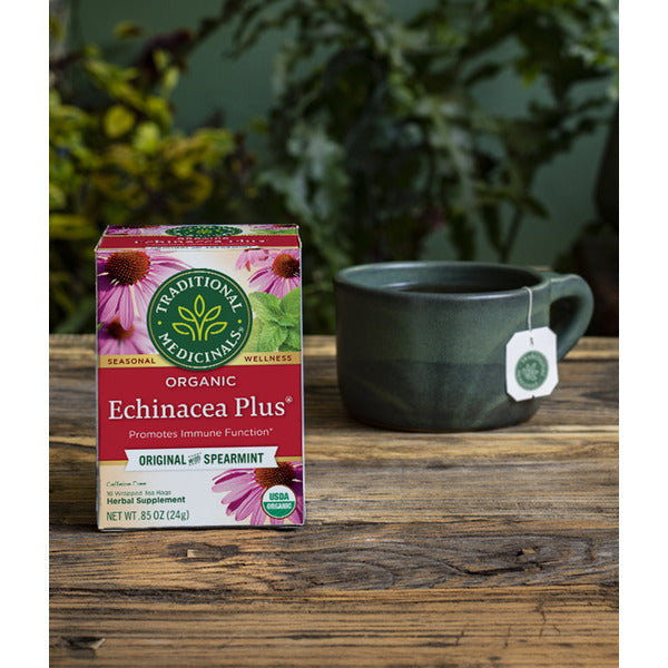 Traditional Medicinals Seasonal Teas Organic Echinacea Plus, Caffeine Free Herbal Tea