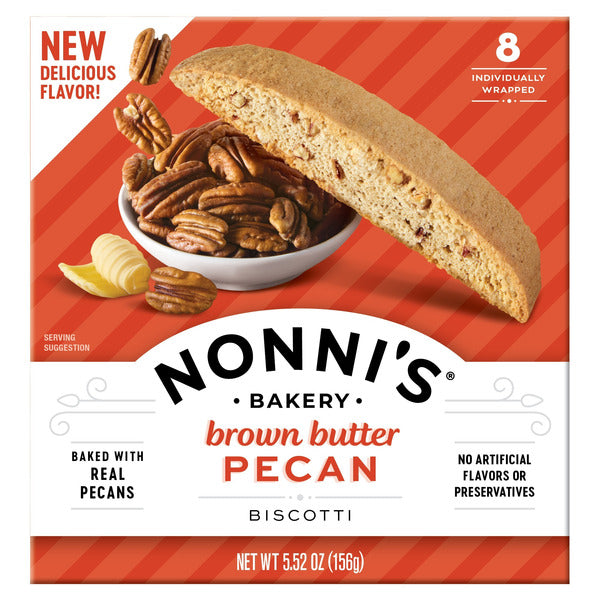 Nonni's Brown Butter Pecan Biscotti