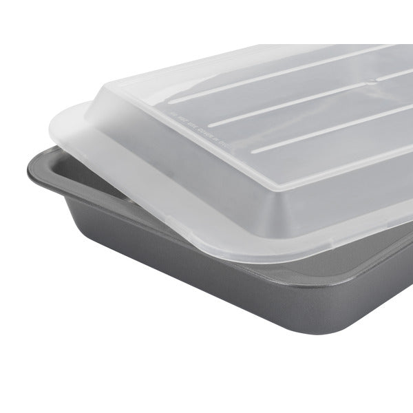GoodCook Everyday Nonstick Steel Oblong Pan with Lid, 9x13