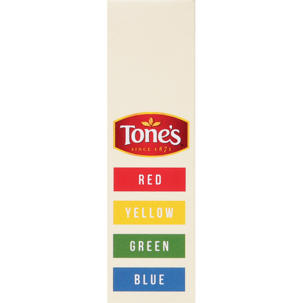 Tone's Red/Yellow/Green/Blue Food Color Kit