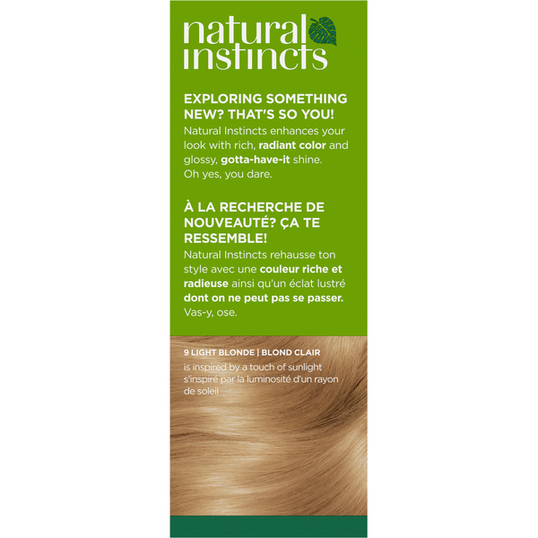 Clairol 9 Light Blonde Zero Ammonia Vegan Hair Color with Coconut Oil + Aloe