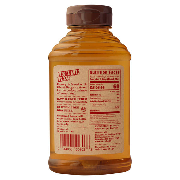 Honey In The Raw Hot Raw & Unfiltered Infused With Ghost Pepper Extract Honey