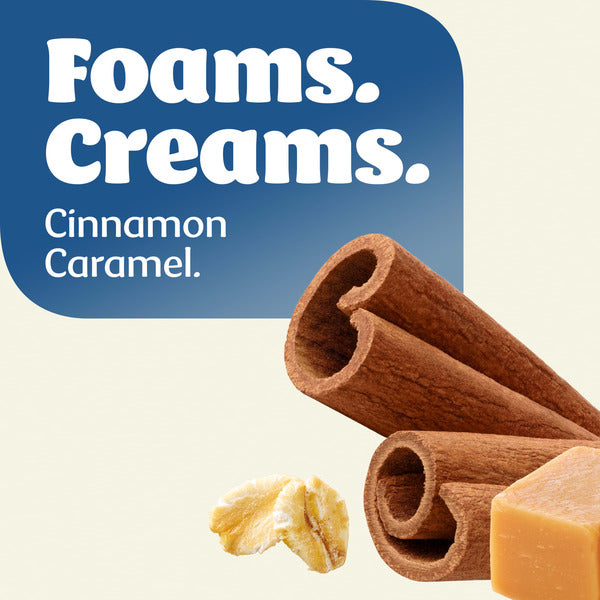 Silk Plant-Based Cold Foam Creamer, Cinnamon Caramel Oat Creamer, 14 OZ Can