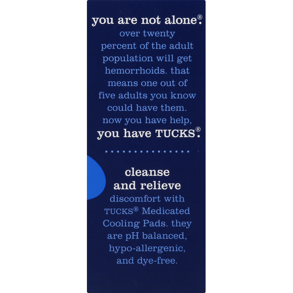 TUCKS Hemorrhoidal Pads, with Witch Hazel