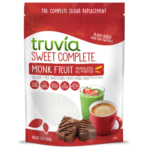 Truvia Sweet Complete® Granulated All-Purpose Monk Fruit Sweetener, Bag