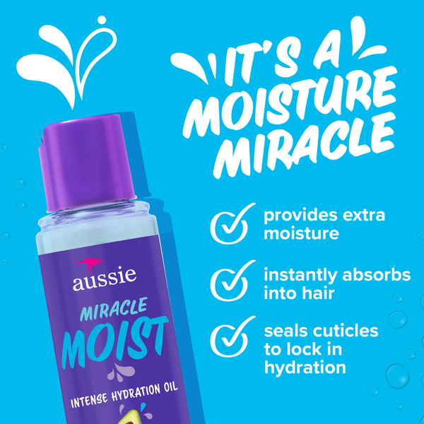 Aussie For Dry Hair – Miracle Moist Intense Hydration Oil with Jojoba Oil