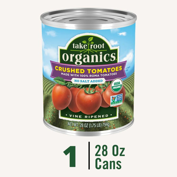 Take Root Organics No Salt Added Crushed Tomatoes